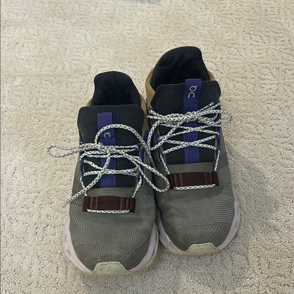 On Running Gray and Purple Women’s Sneakers Size 10